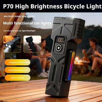 Flashlight set Innovative Multi-functional Portable LED Flashlight with Magnetic Torch, Perfect for Hiking Camping Adventures